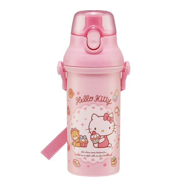 水筒 キッズ 480ml 抗菌 直飲み ワンタッチ プラスチック キャラクター -1