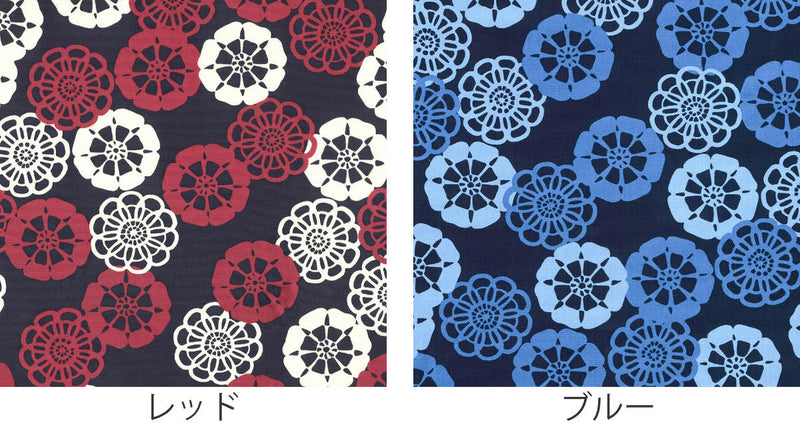こたつ布団カバー 185×185cm 正方形 綿100％ 日本製 花ぐるま -3