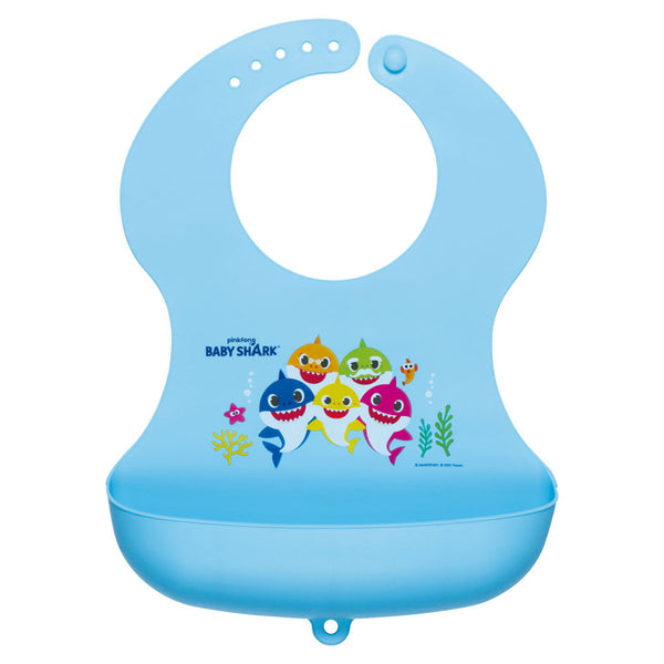ベビーエプロン シリコーン製 ベイビーシャーク -1