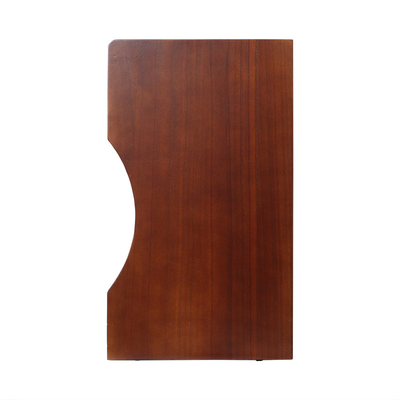 サイドテーブル 幅30cm 木製 ベッドサイドワゴン 軽量 -18