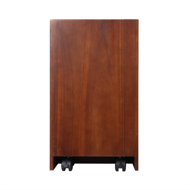 サイドテーブル 幅30cm 木製 ベッドサイドワゴン 軽量 -19