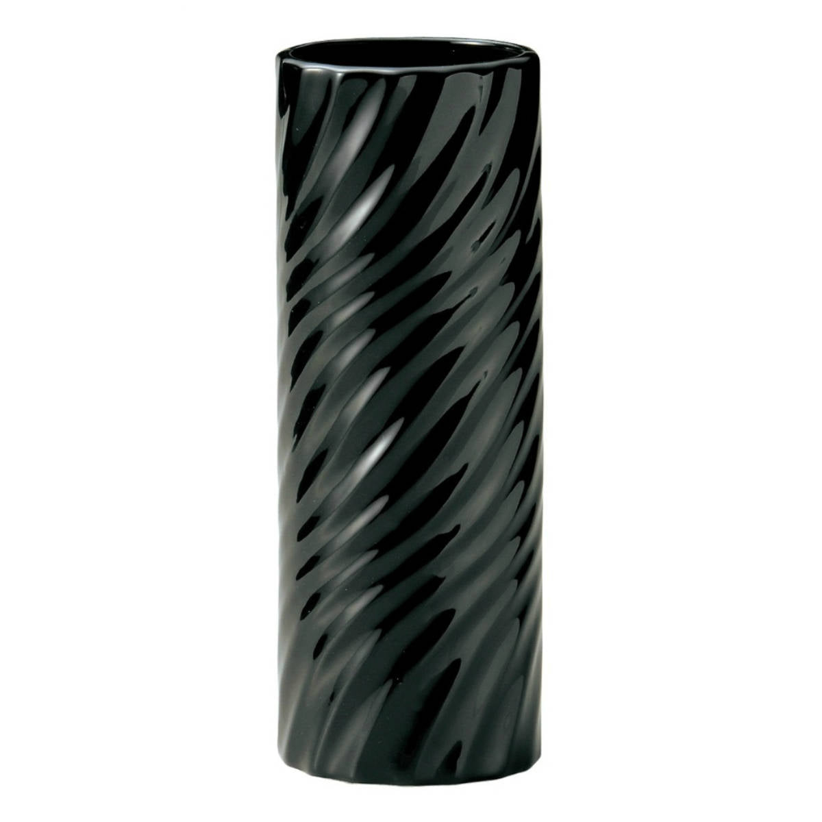 花瓶 モノトーンフラワーベース 陶器 直径9×高さ24.5cm – ハウジー