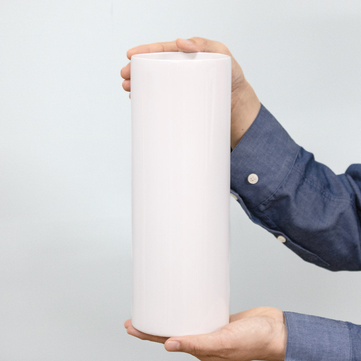 花瓶 モノトーンフラワーベース 陶器 直径10.5×高さ30cm – ハウジー