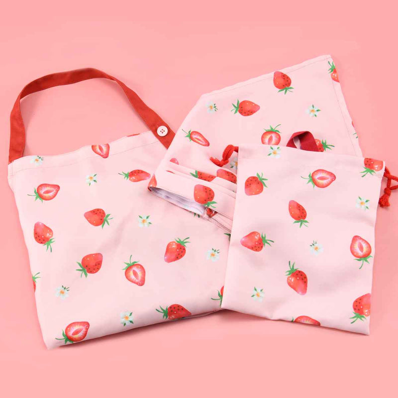 三角巾【いちご柄⑫】（幼稚園～小学校低学年サイズ） 取り組ん 