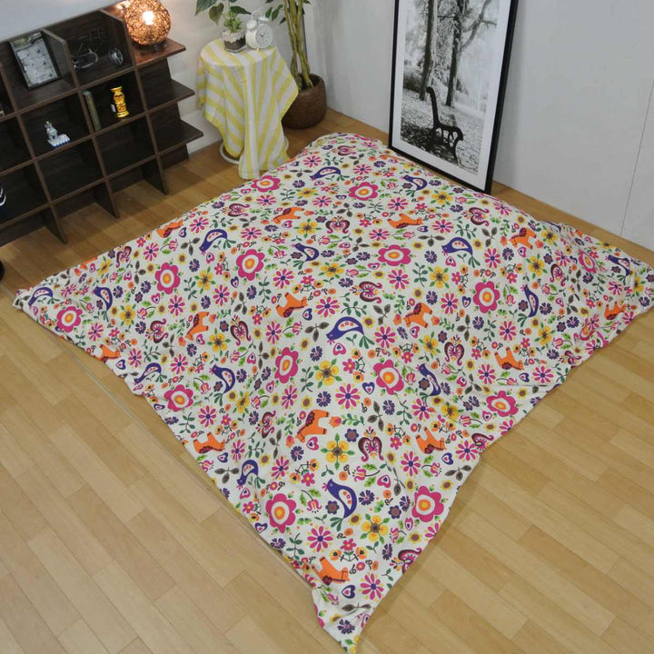 こたつ布団カバー 170×170cm 正方形 ポルカ 綿100％ 日本製 -3