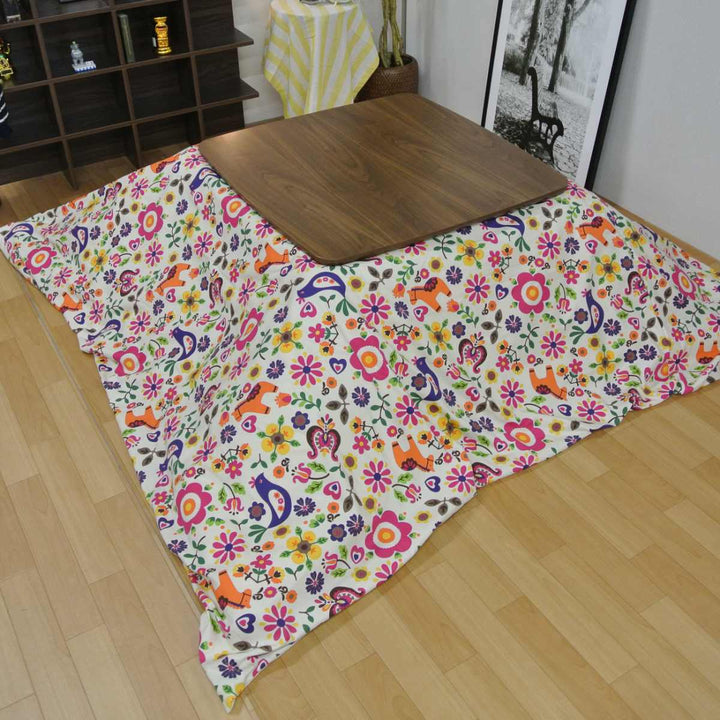 こたつ布団カバー 170×170cm 正方形 ポルカ 綿100％ 日本製 -4