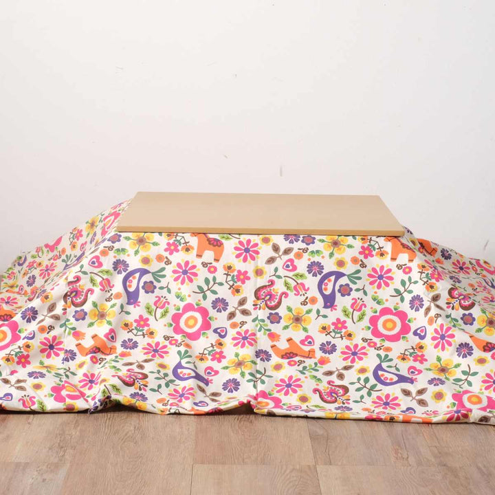 こたつ布団カバー 170×170cm 正方形 ポルカ 綿100％ 日本製 -5