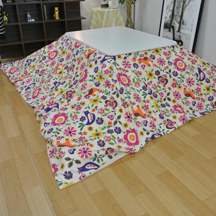こたつ布団カバー 170×170cm 正方形 ポルカ 綿100％ 日本製 -7