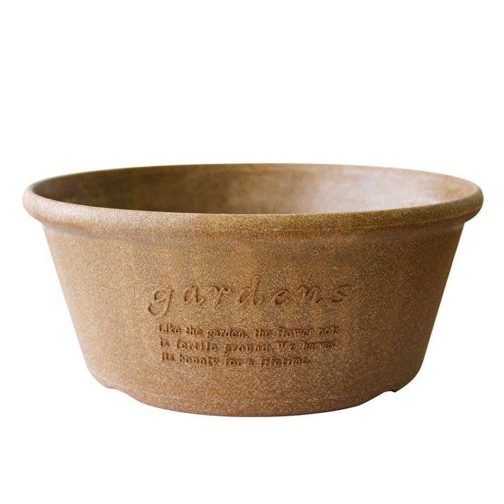 プランター エコプランター浅型 直径36.3cm 木粉入り -1