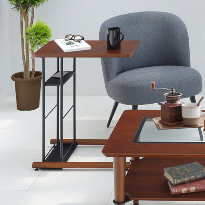 サイドテーブル 高さ60cm アルフ 木製 -9