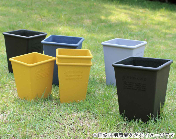 植木鉢 エコポット角型ロング 古紙入り 幅19.2×奥行19.2cm -5