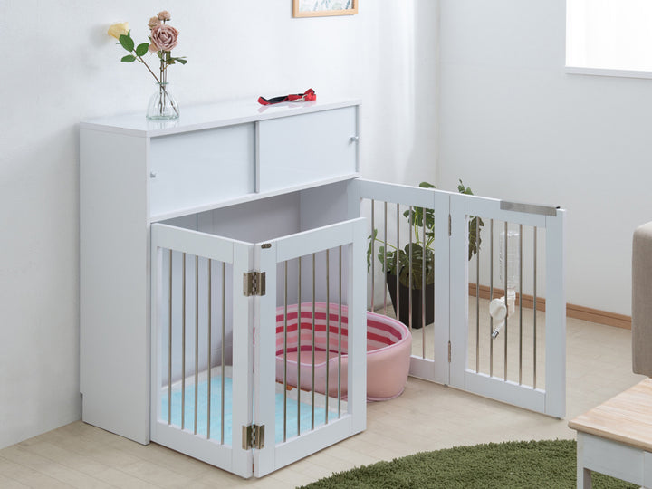 ペットケージ 折りたたみ式 カウンター下収納 Faceシリーズ 幅90cm -6