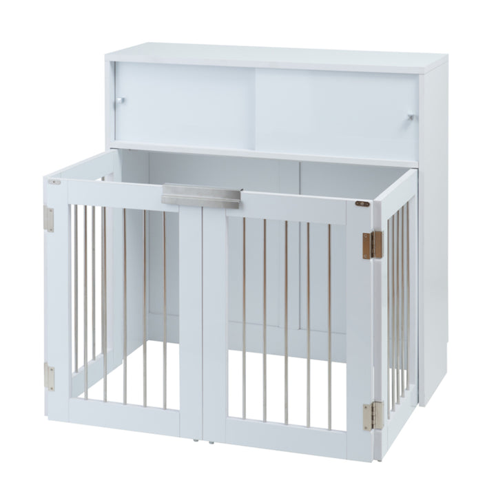 ペットケージ 折りたたみ式 カウンター下収納 Faceシリーズ 幅90cm -1