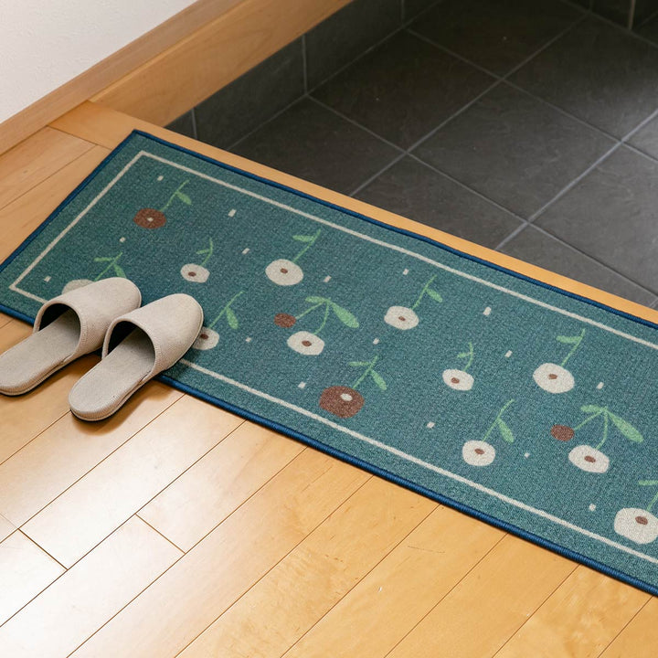 キッチンマット花柄北欧タンポポプリントキッチンマット45×120cm