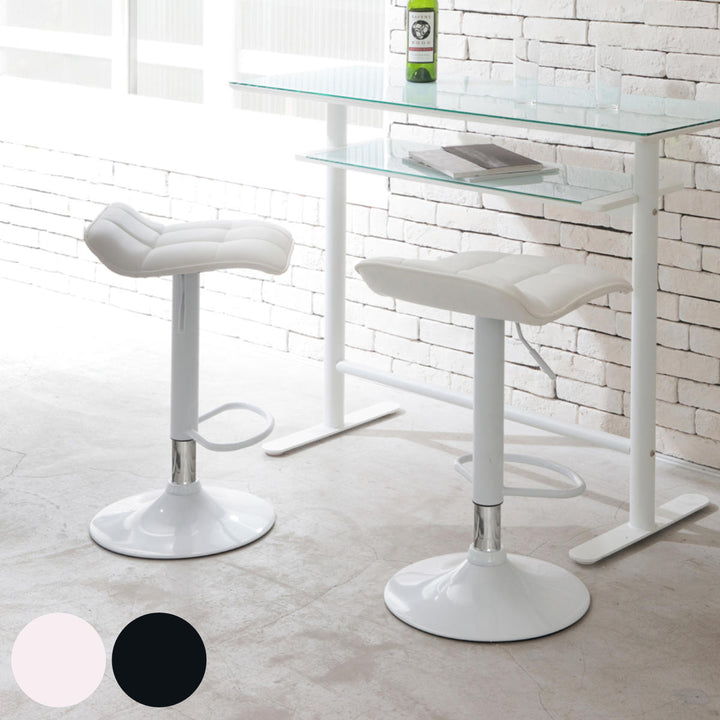 カウンターチェア 座面高59～80cm 背低タイプ ミスト -2