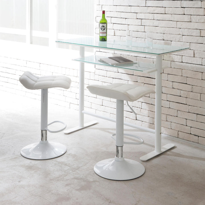 カウンターチェア 座面高59～80cm 背低タイプ ミスト -9