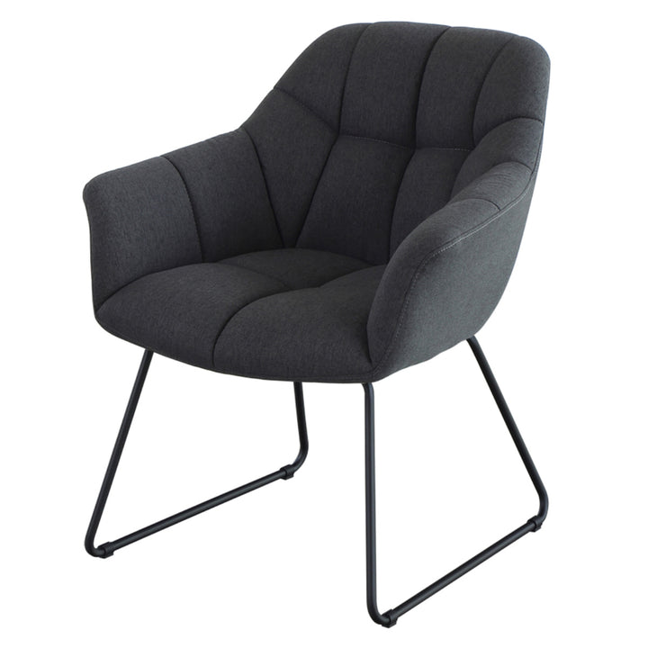 ダイニングチェア 肘付き 座面高45cm ラティス -18