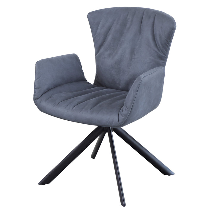 ダイニングチェア 座面高43cm 回転 スクープ -15