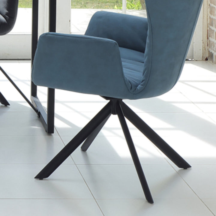 ダイニングチェア 座面高43cm 回転 スクープ -9