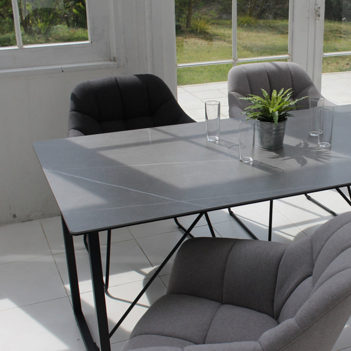 ダイニングテーブル 幅140cm セラミックトップ フォート -6