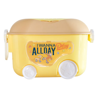 おもちゃ箱 おさるのジョージ 窓付きおもちゃ箱 キャスター