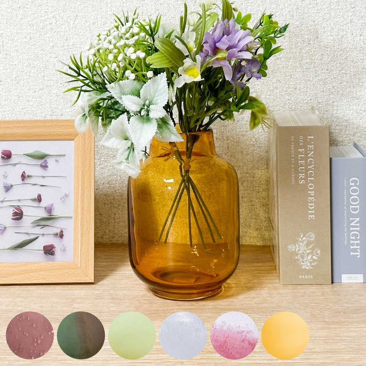 花瓶DGボトルガラス直径10.5x高さ16