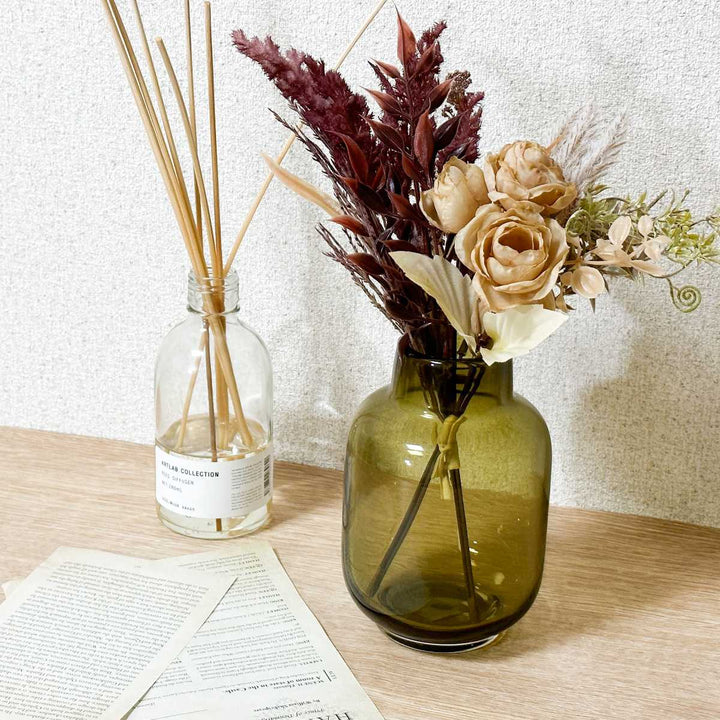 花瓶DGボトルガラス直径10.5x高さ16