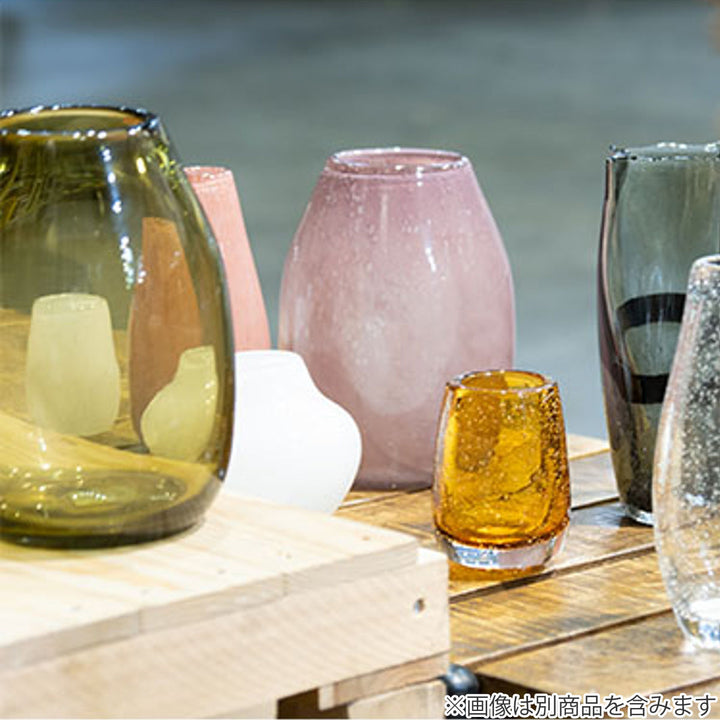 花瓶 DGガラスボットム ガラス 直径14x高さ18cm -16