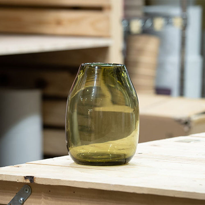 花瓶 DGガラスボットム ガラス 直径14x高さ18cm -7