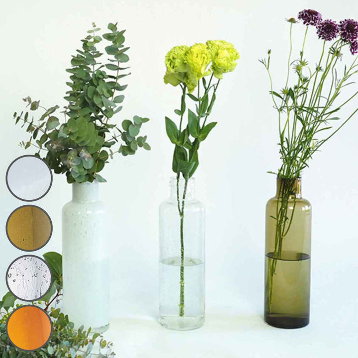花瓶 DGボトルベース ガラス 直径11x高さ36cm -2
