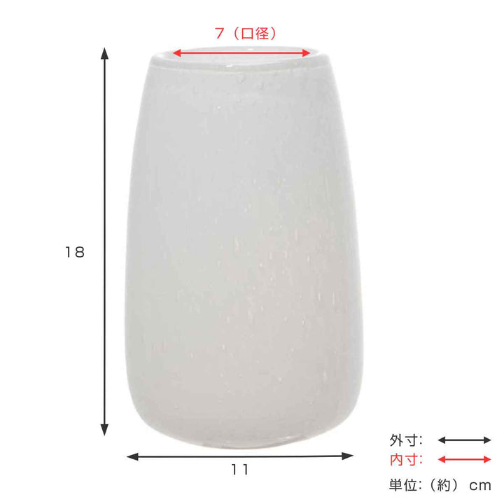 花瓶 DGティアドロップベース ガラス 直径11x高さ18cm -5