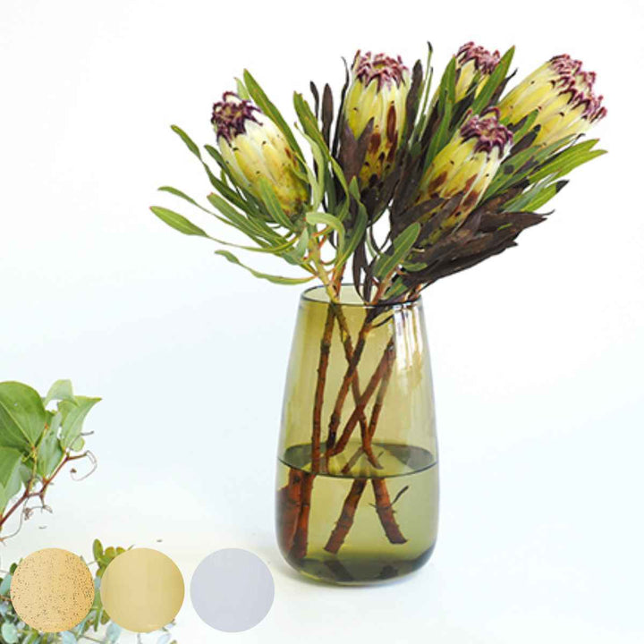 花瓶 DGティアドロップベース ガラス 直径15x高さ26cm -2