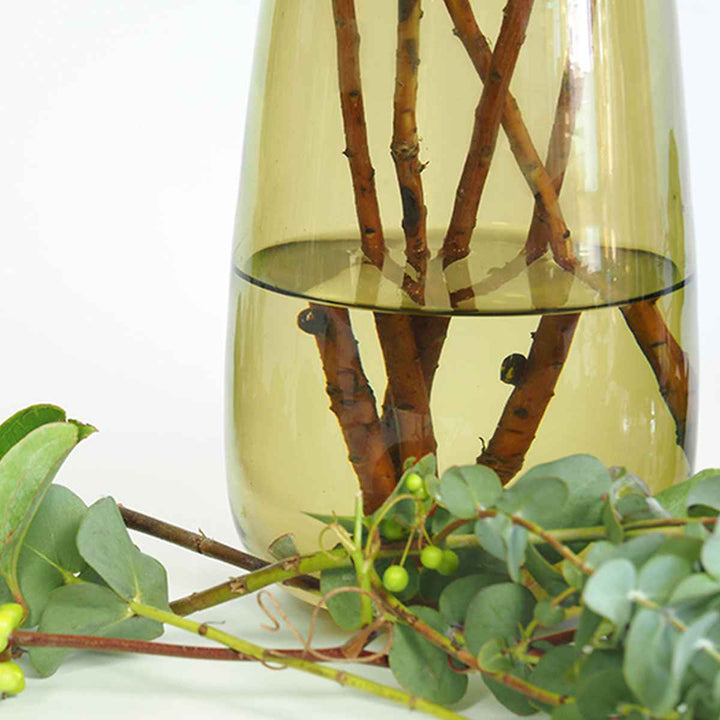 花瓶 DGティアドロップベース ガラス 直径15x高さ26cm -13