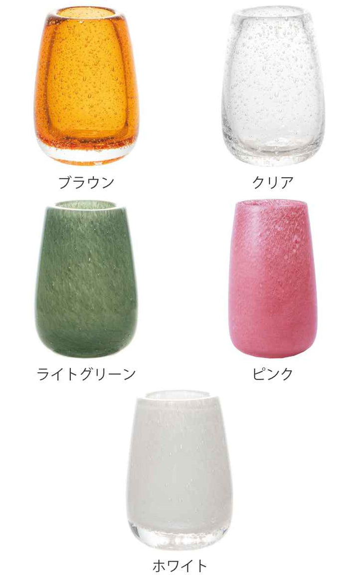 花瓶 DGティアドロップベース ガラス 直径7×高さ10cm -4