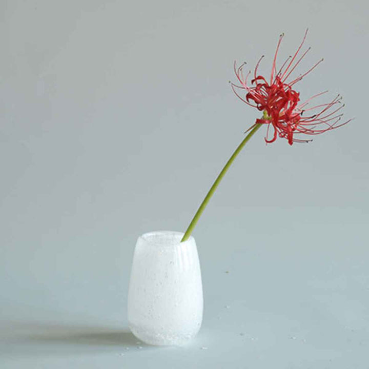 花瓶 DGティアドロップベース ガラス 直径7×高さ10cm -7