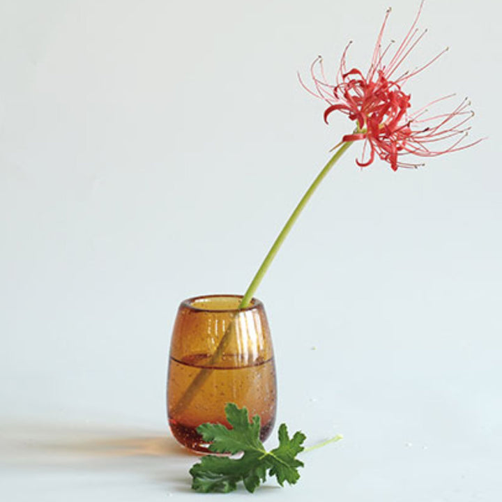 花瓶 DGティアドロップベース ガラス 直径7×高さ10cm -9