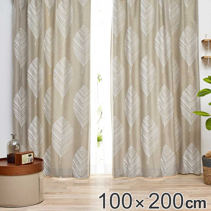 カーテン スミノエ レヒティア 100×200cm 形状記憶加工 -2