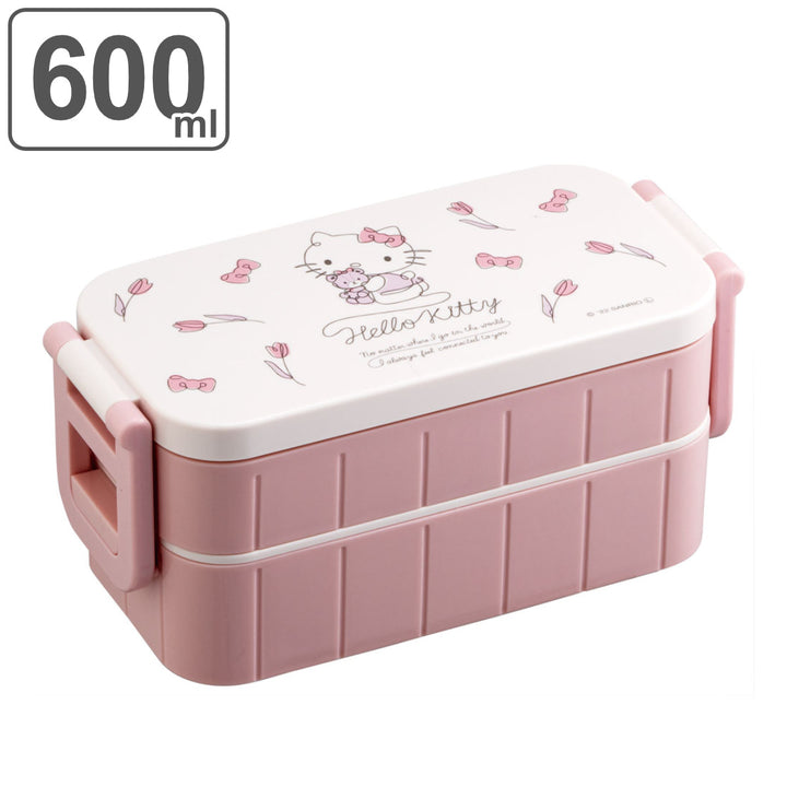 弁当箱 2段 600ml 抗菌 タイトランチボックス -2