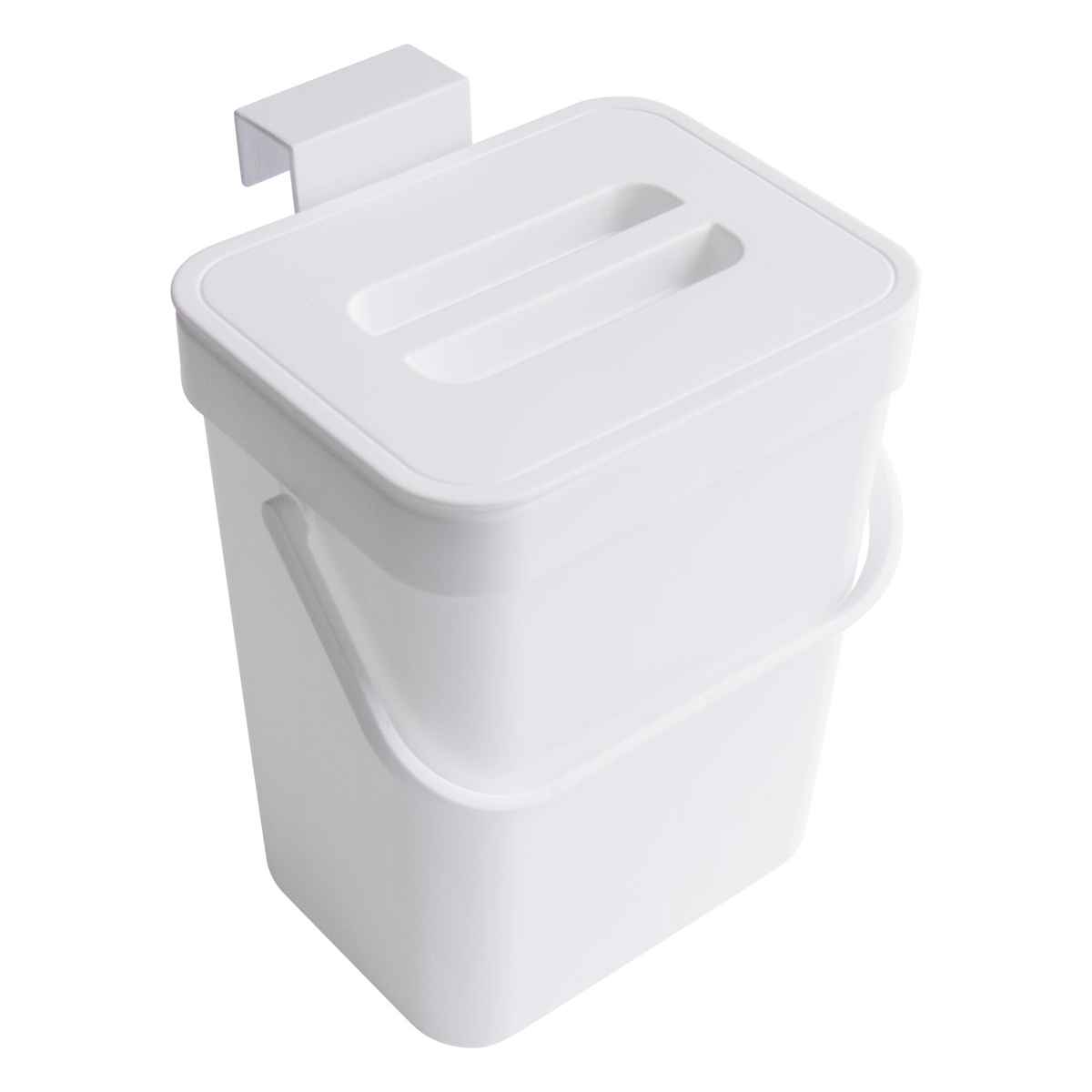 ゴミ箱 3L シェルパカ バケツにもなるフタ付きダストボックス ホワイト