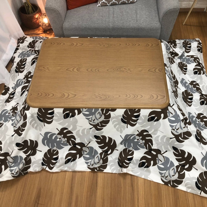 こたつ布団カバー 185×235cm 長方形 モンステラ 綿100％ 日本製 -4