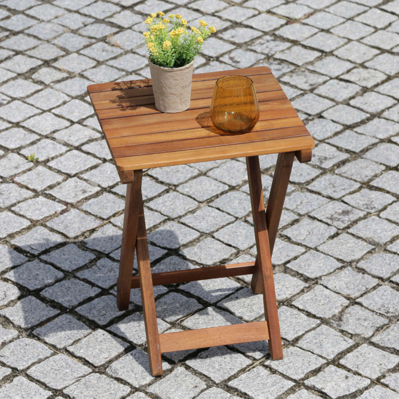 ガーデンテーブル サイドテーブル 幅35cm 木製 -14