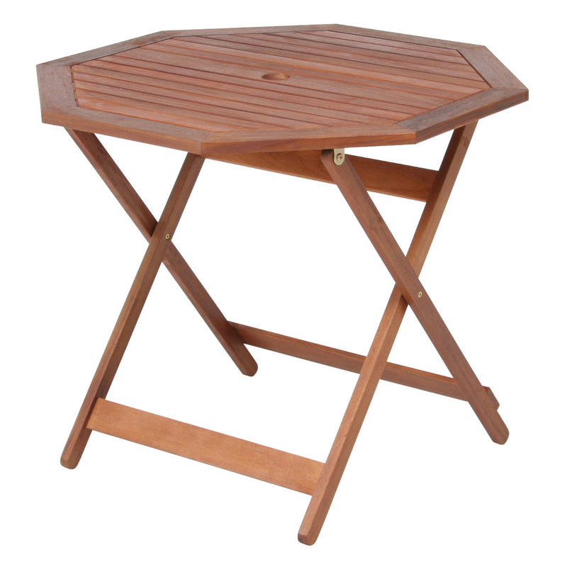ガーデンテーブル 八角テーブル 幅90cm 木製 -18