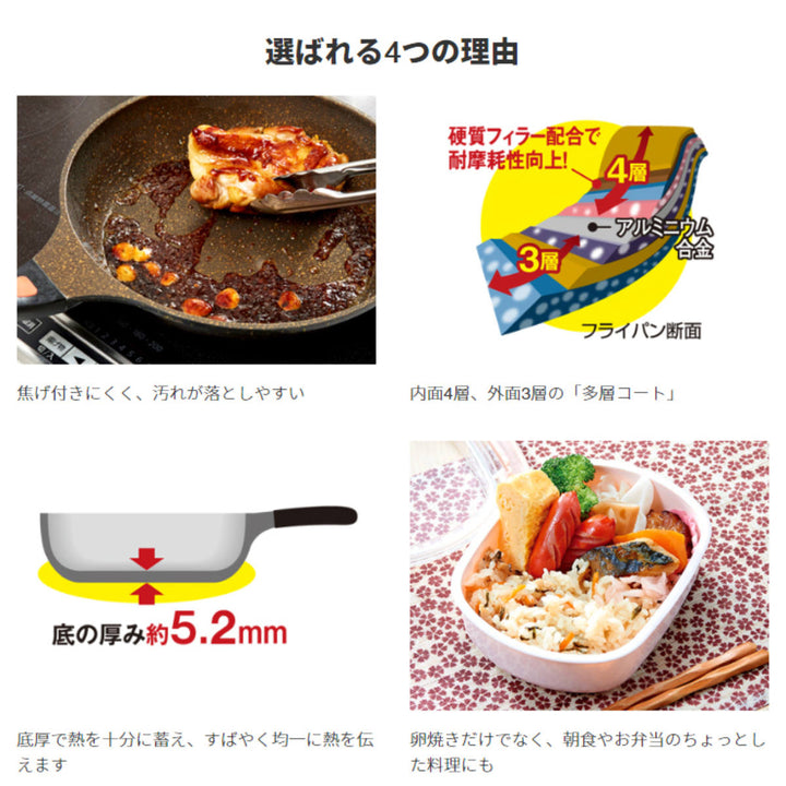 玉子焼き器13×18cmIH対応ゴールドマーブル