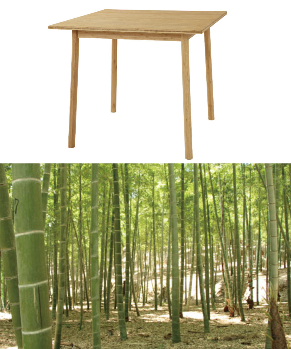 ダイニングテーブル 幅85cm 竹製 正方形 – ハウジー