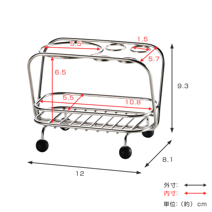 歯ブラシスタンド アメニック ステンレス 日本製 -4