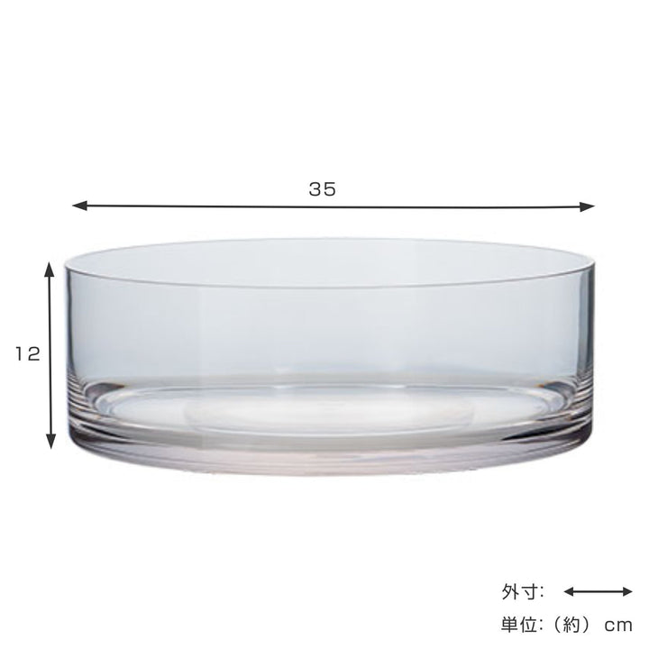 花瓶 PVシリンダー 直径35×高さ12cm ポリカーボネイト -5