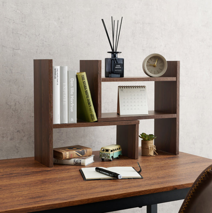 伸縮 ミニオープンラック 木製 ディスプレイラック 幅45～75cm -21