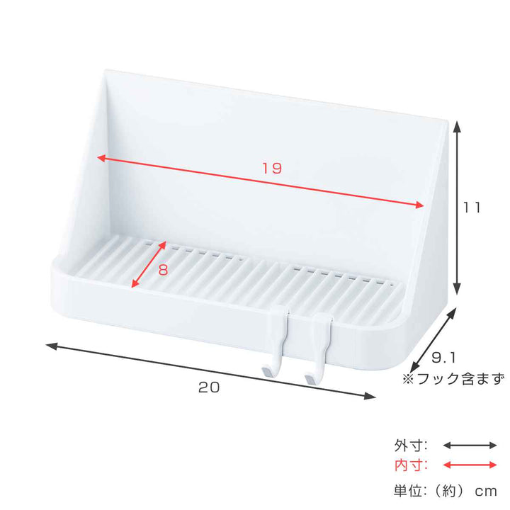 収納 お風呂 マグネット 2WAYバスラック Sサイズ -4