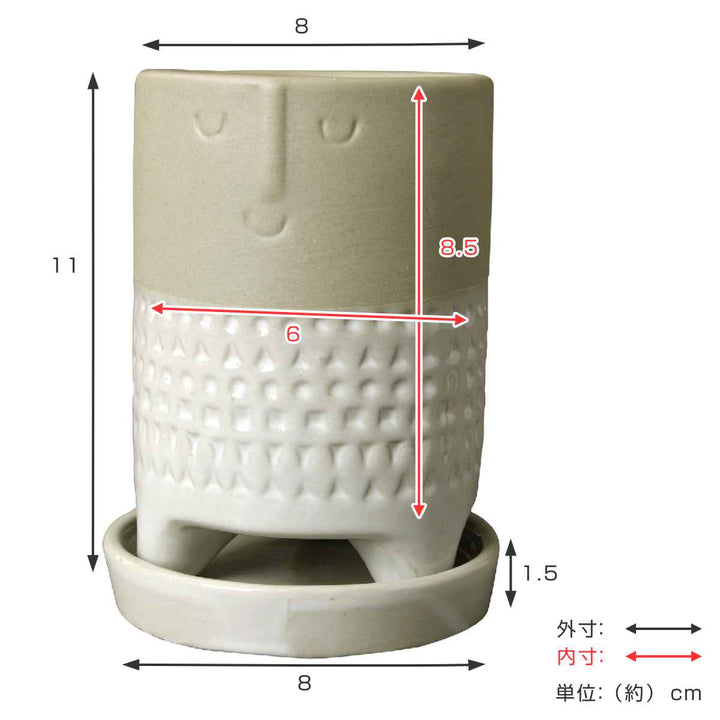 植木鉢 Maske 三つ脚プランター Sサイズ 2号 -6