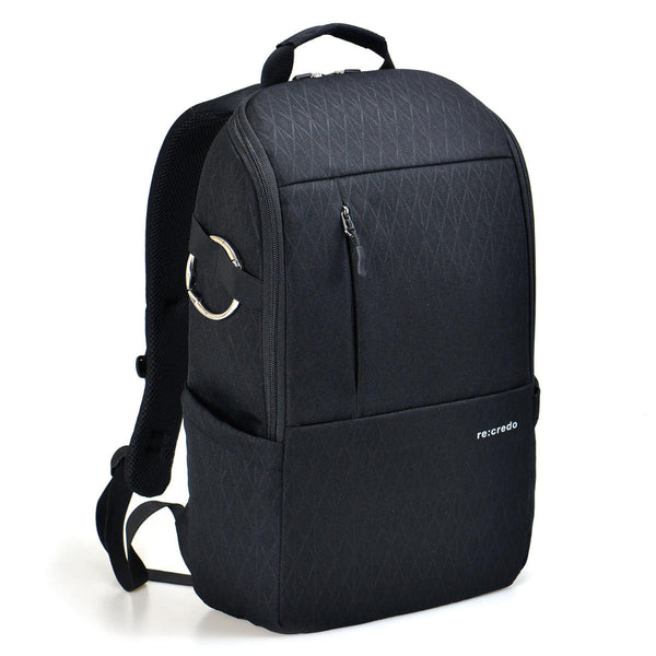 ビジネスリュック re:credo シェルフィー 薄マチ デイパック B4 -1